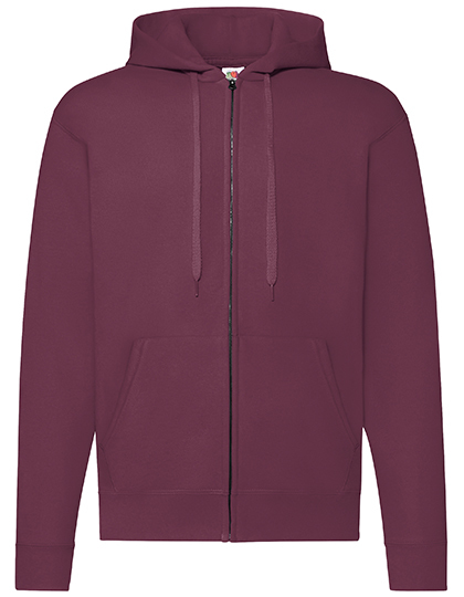 Fruit of the Loom - Classic Hooded Sweat Jacket - Burgundy