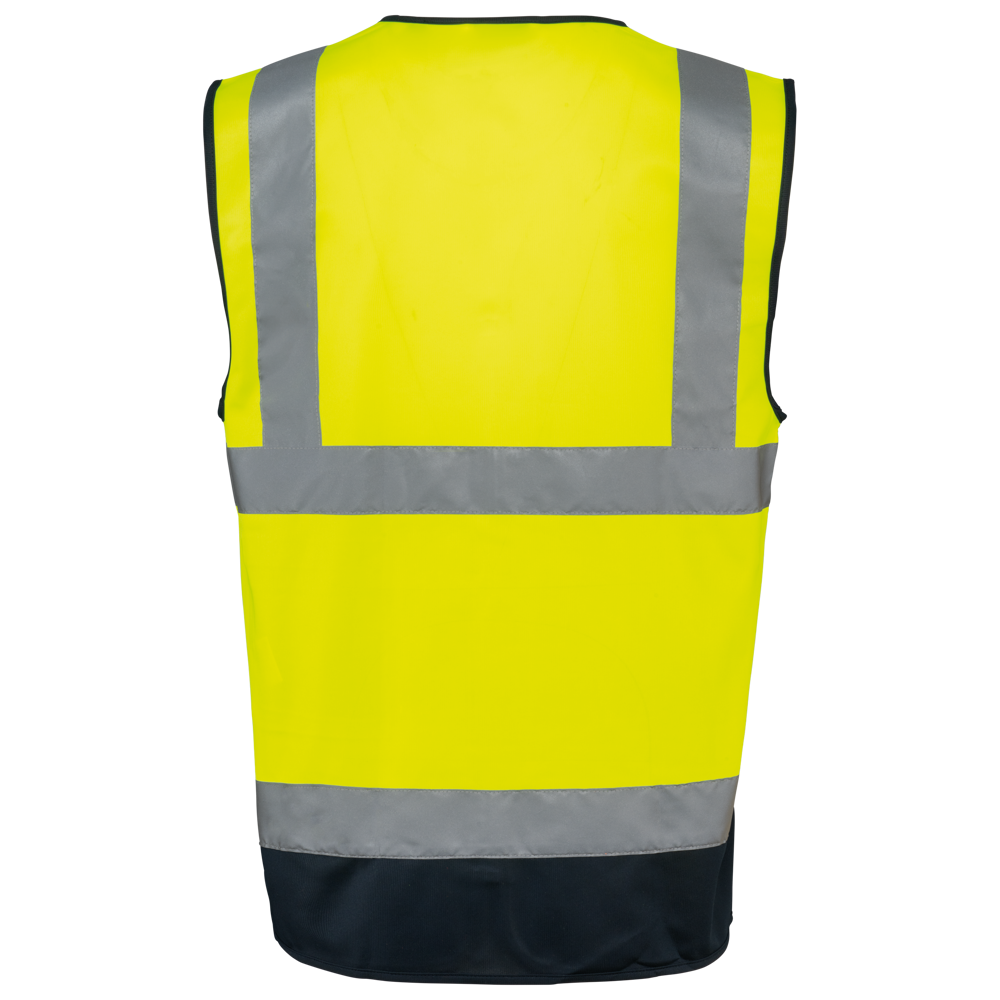 WK618 - Gerecycled HI-VIZ VEILIGHEIDSHESJE met rits
