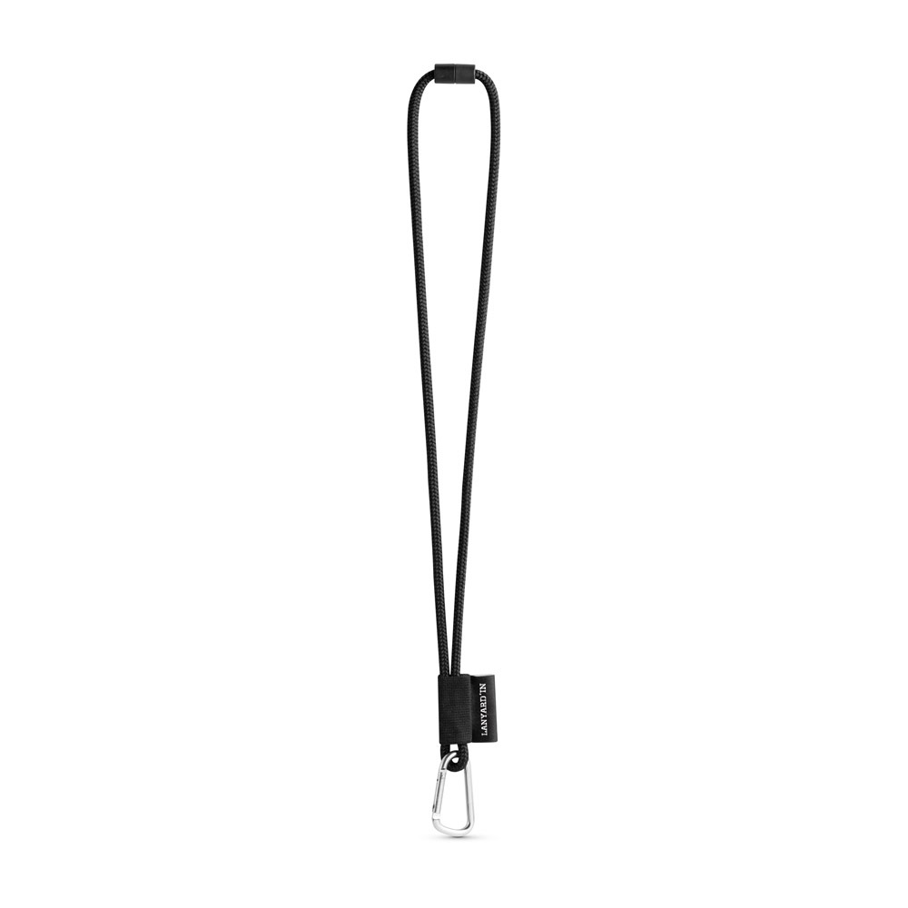 75091. SET Lanyard NAUTIC Lang (Ø 7 mm) met 55 mm D-vormige karabijnhaak en Ø 7 mm veiligheidssluiting
