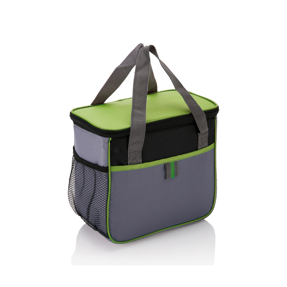 Basic koeltas - groen, grijs (± PMS 2298/ ± PMS Cool Grey 8)