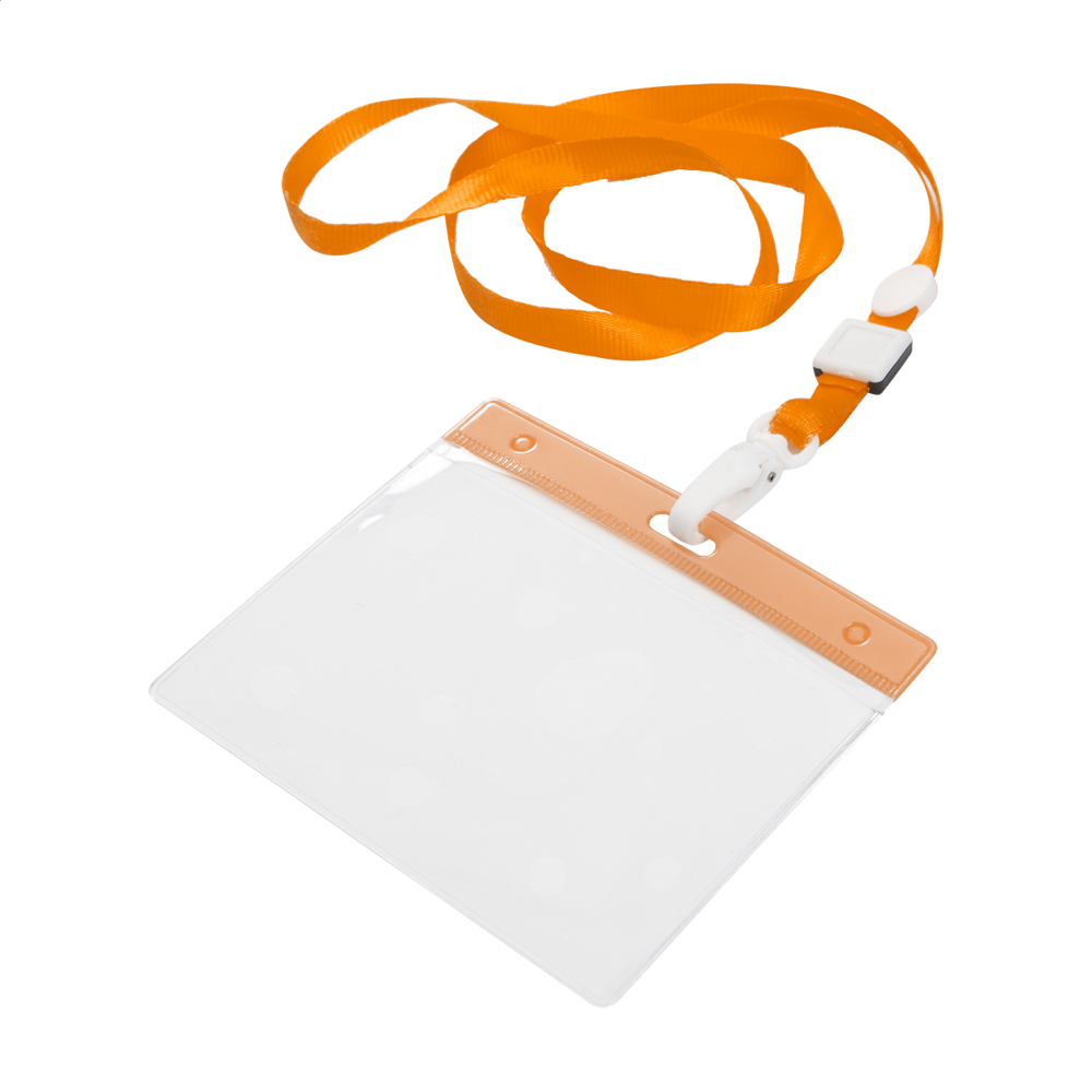 Ballek - lanyard - oranje/transparant