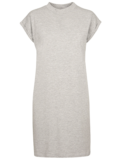 Build Your Brand - Ladies´ Turtle Extended Shoulder Dress - Heather Grey