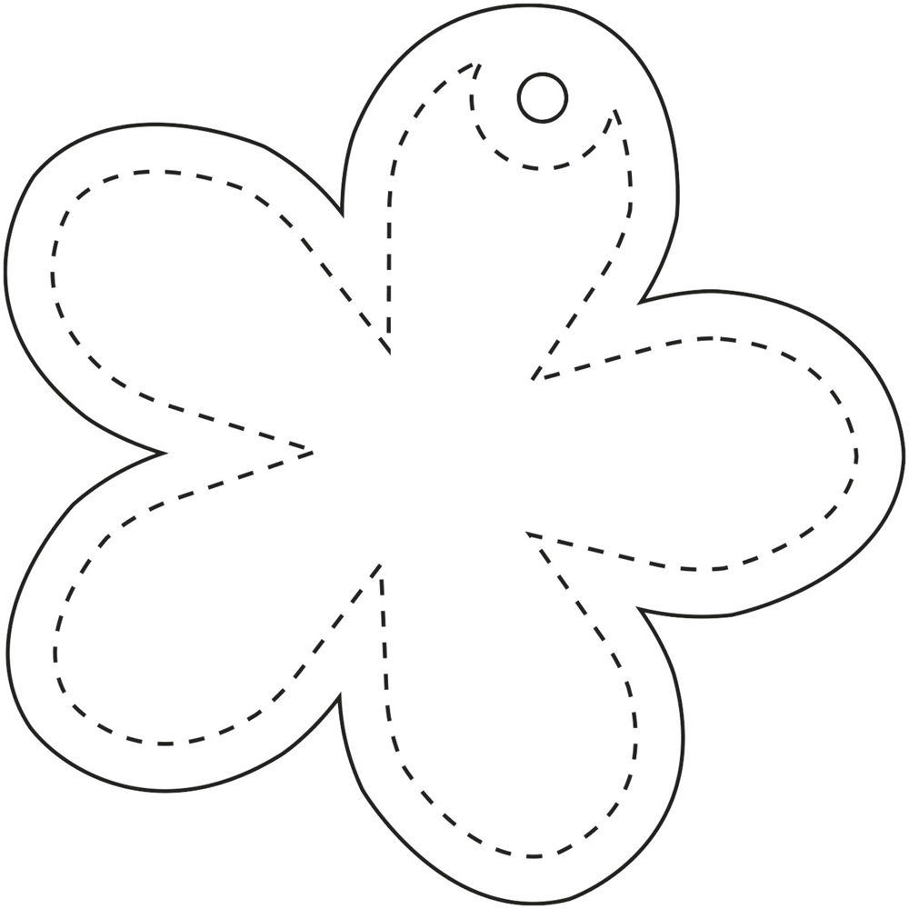RFX™ H-13 reflecterende pvc hanger met bloemen