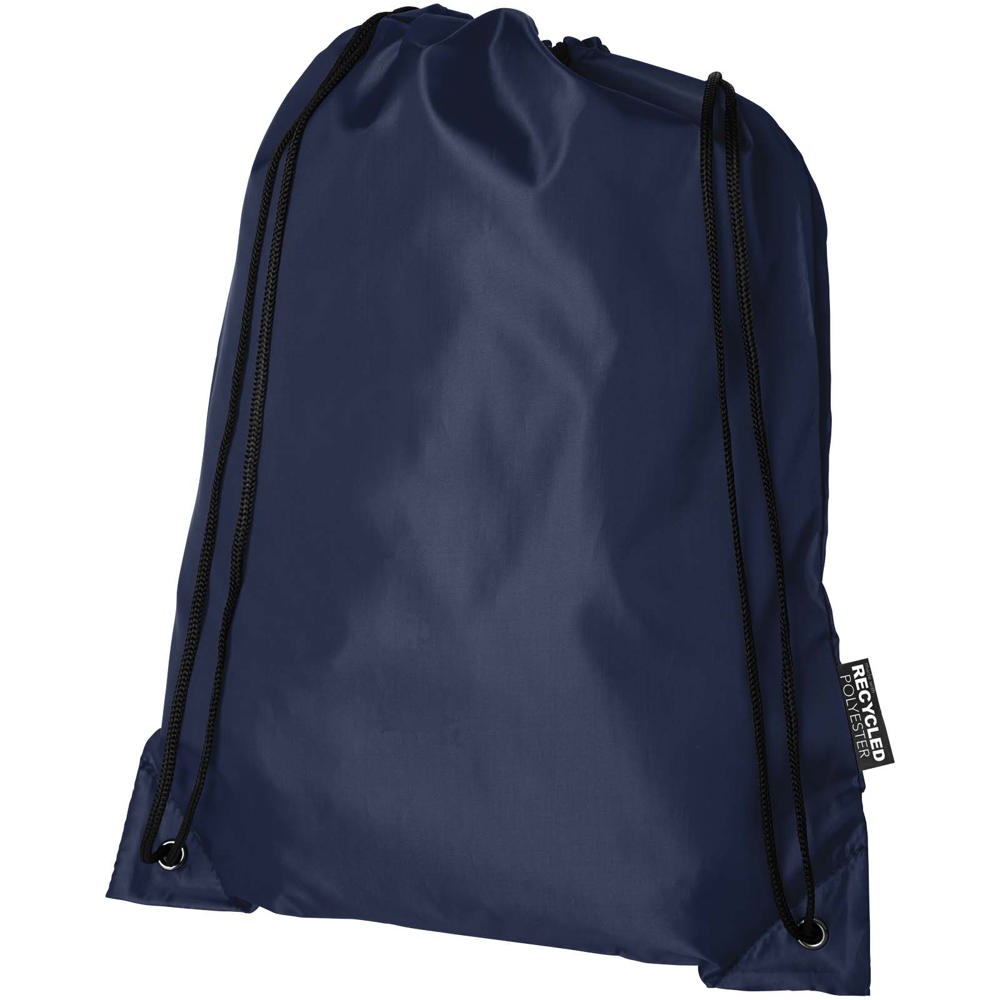 Oriole RPET rugzak met trekkoordsluiting 5L - Marineblauw
