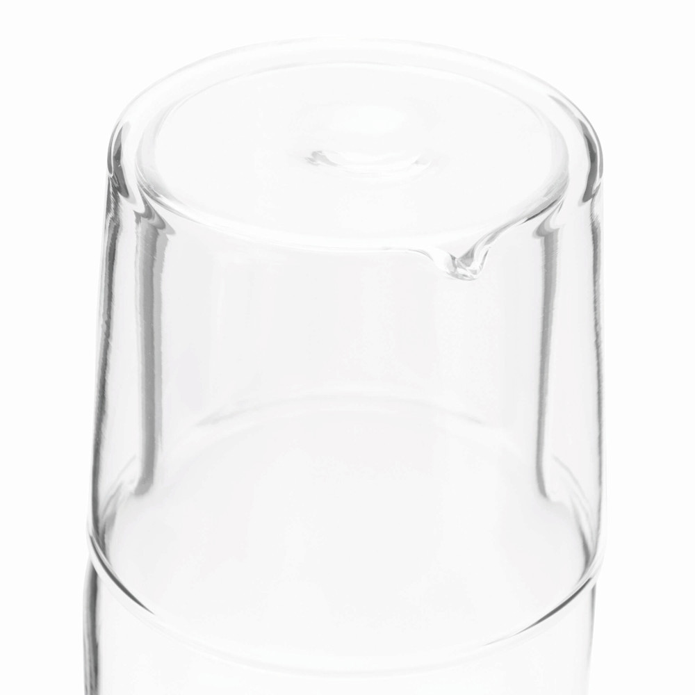 CALMY - Glazen karaf met drinkglas