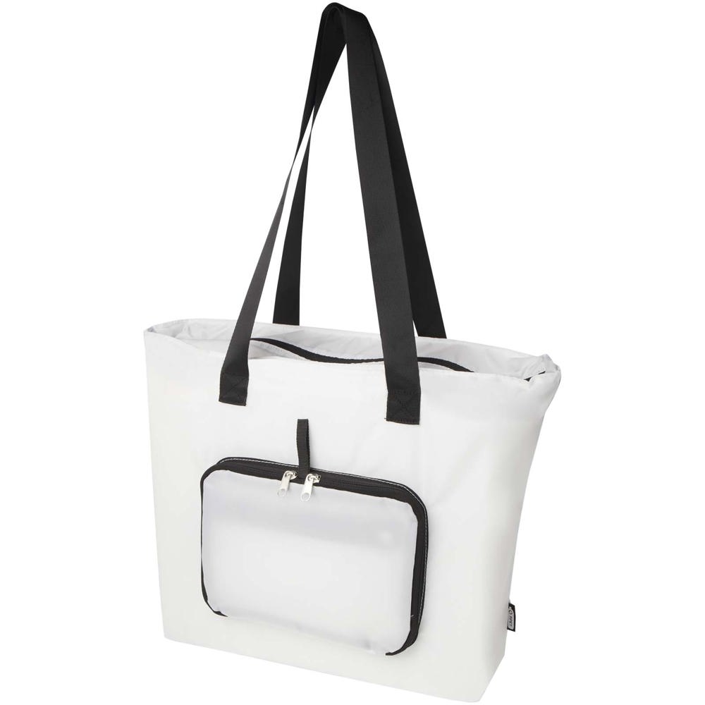 EcoFold RPET opvouwbare draagtas 16 l - Wit