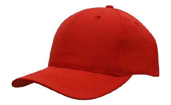 Ademende Poly Twill - 6 Paneel pet (4012) - Rood