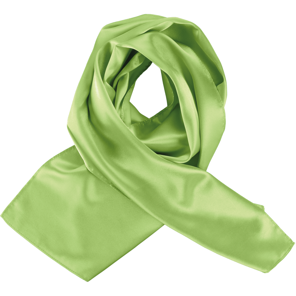 K861 - Satijnen sjaal - Lime