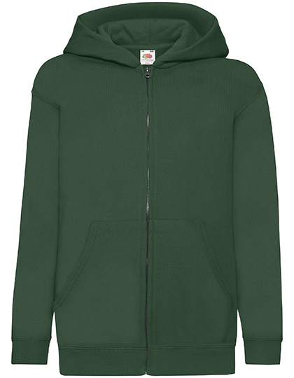 Fruit of the Loom - Kids´ Classic Hooded Sweat Jacket - Bottle Green