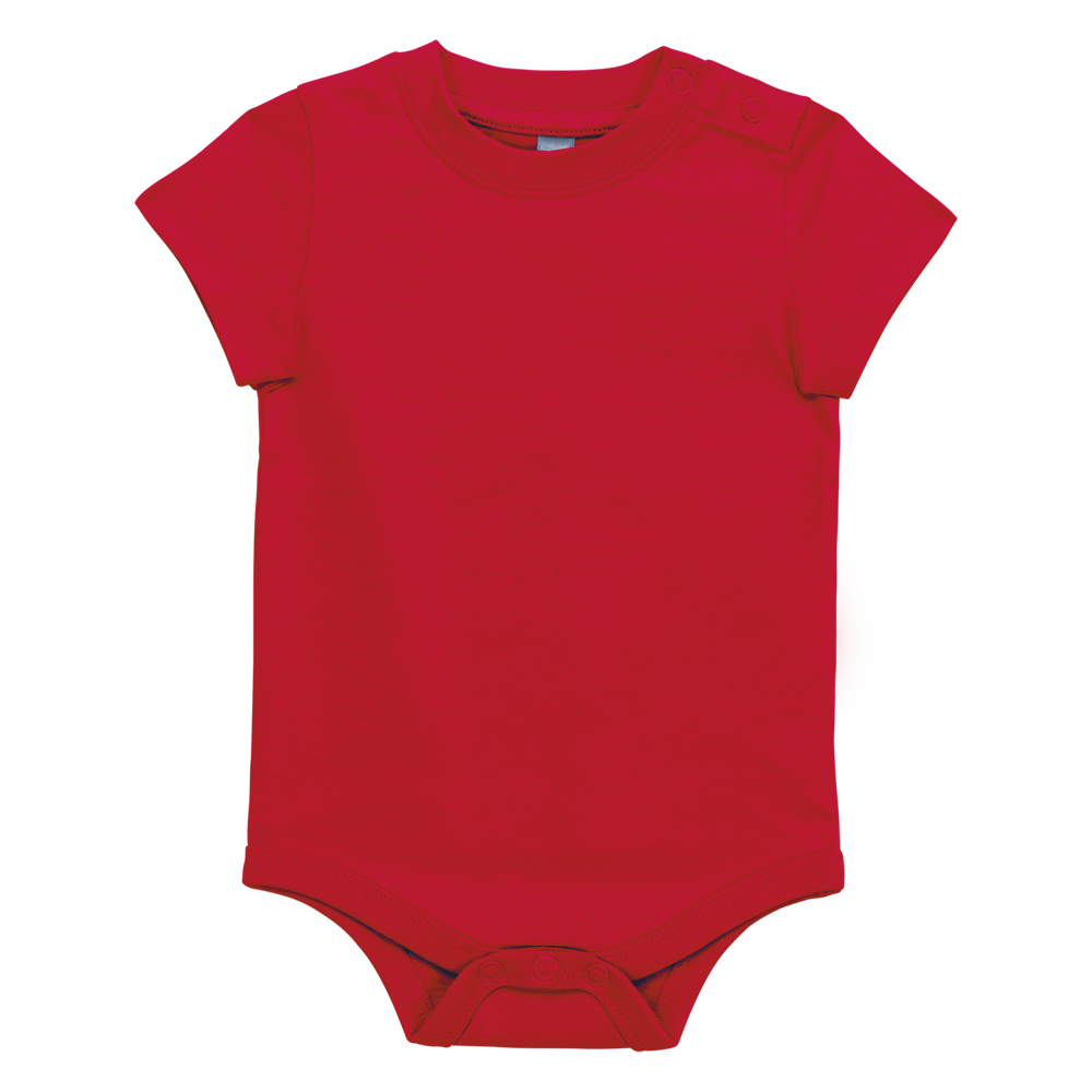 K831 - Babyromper korte mouwen - red