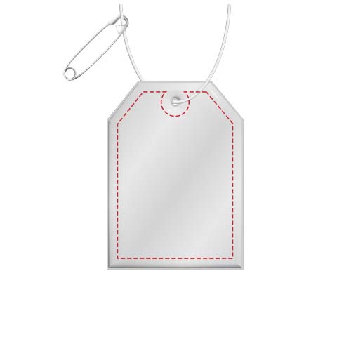 RFX™ H-12 reflecterende pvc hanger met label