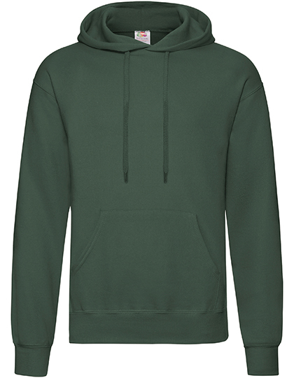 Fruit of the Loom - Classic Hooded Sweat - Bottle Green