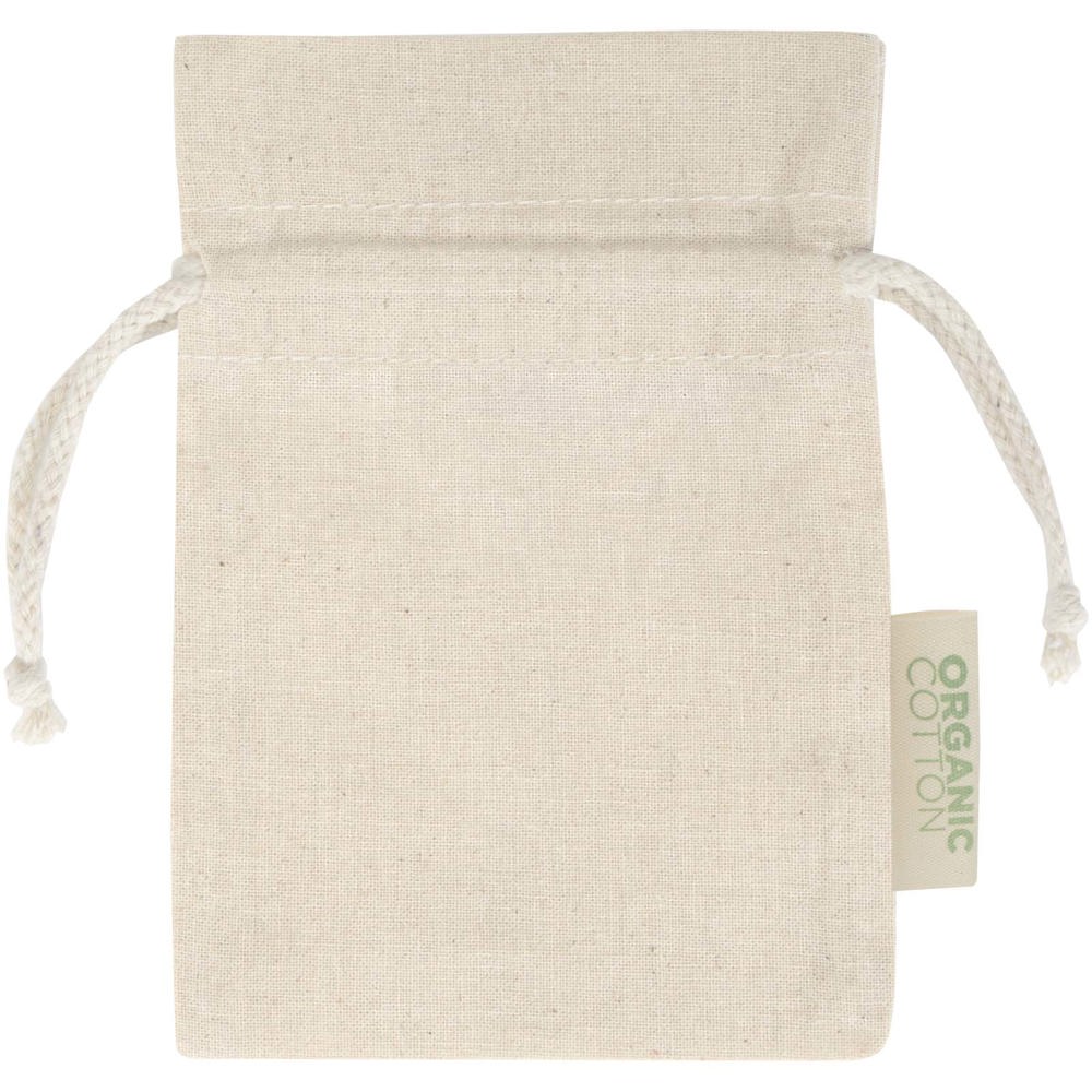 Odisha 140 g/m² OCS biologisch katoenen geschenktas – 15 x 10 cm