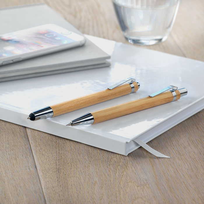 BAMBOOSET - Bamboe pen en potloodset