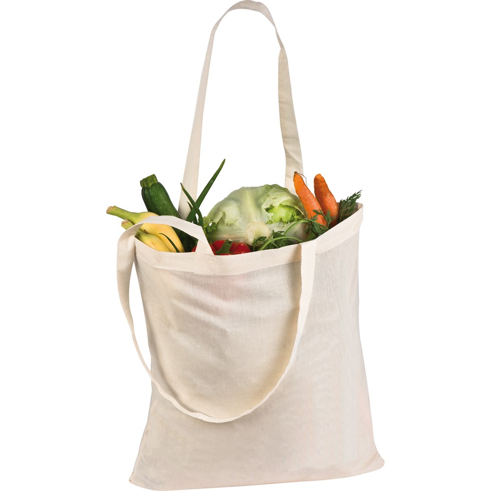 Katoenen tas met lange hengsels
